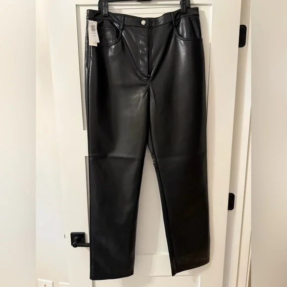 NWT Aritzia Wilfred Melina Pant - Size 16 (Black) - Picture 1 of 8